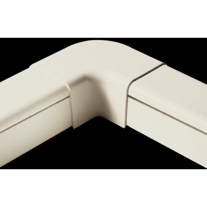 Terminale Per Canaline Porta Cavi 80x40 W | Bianco RAL 9001 | Con Viti Di Fissaggio | Certificato IMQ E CE