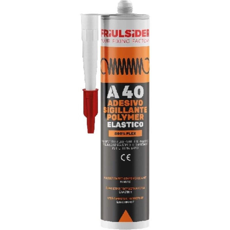 Adesivo sigillante elastico polimeri bianco 290ml friulsider a4011