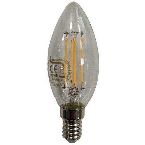 Lampadina a led e14 iolume 4,5 w, 3000k, 470 lm, luce calda, mci io120401