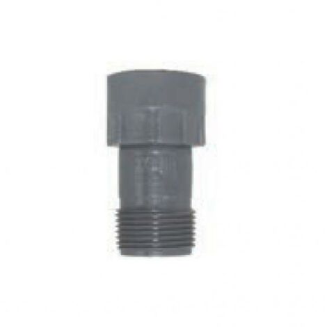 Raccordo manicotto in pvc rain 145.6000000, ff 1 pollice, con ghiera ed or.