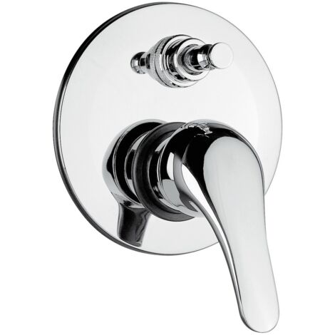 Miscelatore doccia a incasso monocomando paini creta 100, pai 42cr691, a due uscite, con deviatore (1/4)