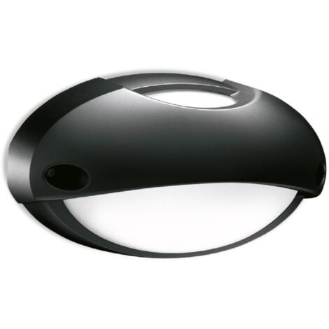Lombardo airy top ovale 300 plafoniera parete nero e27 lb82322 (1/4)