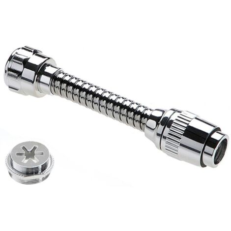 Rompigetto rubinetto lavello cucina con manicotto, idrobric, l 14 cm, idb blirom0079cr