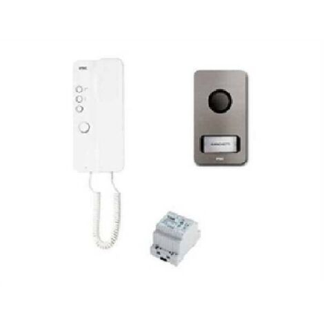 Kit citofonico 4+n monofamiliare Bifamiliare pulsantiera MIKRA 1122/601