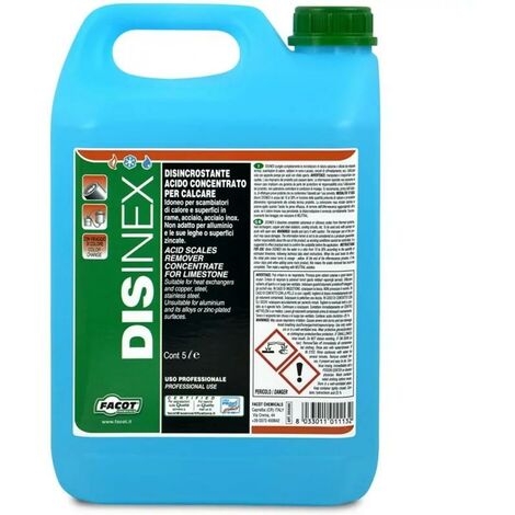 Disinex viraggio disincrostante acido concentrato per calcare 10 litri facot dixk010