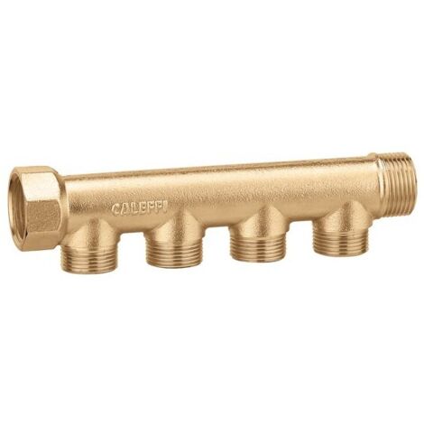 CALEFFI 349 Collettore Semplice Interasse 35 Diam.3/4" 4 Derivazioni Diam.23/1,5M - 349040