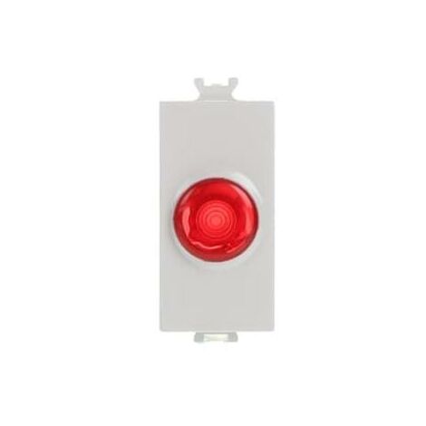 Spia con diffusore luminoso rosso abb chiara 2csk1312ch
