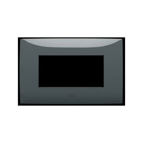 Placca 4 moduli colore vulcano abb chiara 2csk0404ch
