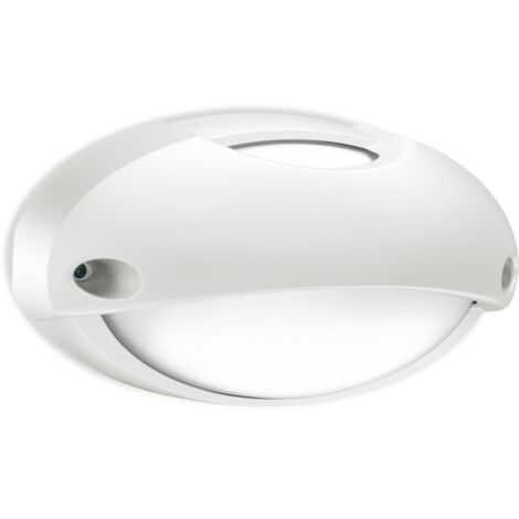 Plafoniera da parete lombardo airy top ovale 300, attacco e27, colore decorazione bianco, lampadina non inclusa, lom lb82321 (1/6)