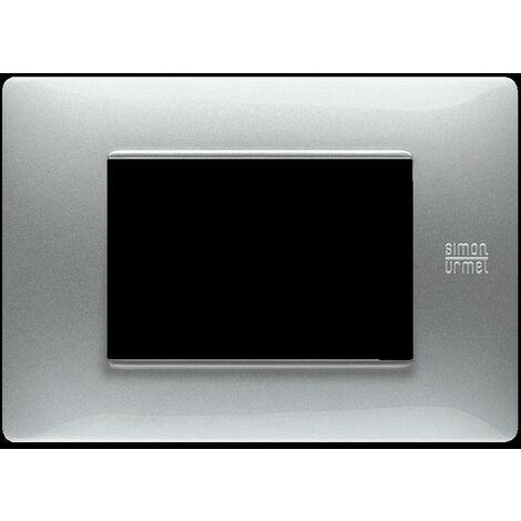 URMET SIMON 11803.TT placca flexa 3 moduli posti colore titanio EUR 6