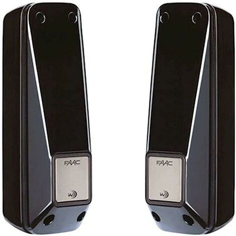 Faac – Coppia di fotocellule wireless XP20W D – Raggio 20m – Grado di protezione IP54 – Allineamento automatico – Installazione a parete (1/6)