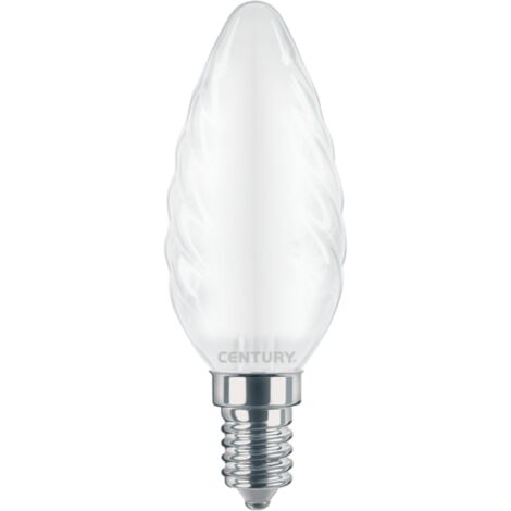 Lampada led filamento a tortiglione 4watt e14 3000k century instor-041430