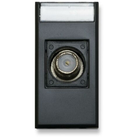 Presa Ave Tekla TV/SAT connettore F femmina colore nero 445096F