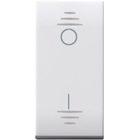 Interruttore con gemma domus s44 2p 16ax illuminabile 1 modulo ave 441010 (1/2)