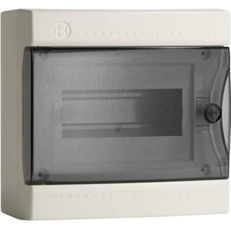 Centralino 8 moduli portella fume pablo ip40 design bianco ip40 dsg 08 w bocchiotti b04083 (1/3)