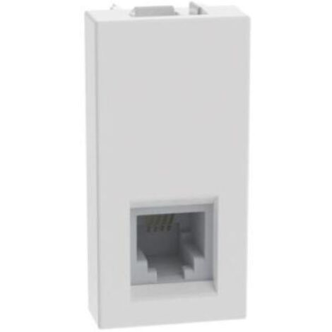 Connettore rj11 matixgo k10 1 modulo bianco bticino jw4258rj11 (1/2)
