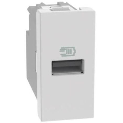 Caricatore usb bticino matixgo tipo a 1 max 15w 1 modulo bianco - jw4191a