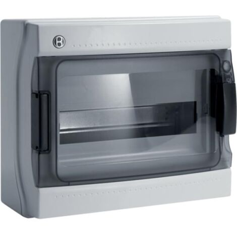 Centralino ip65 12 moduli portella fumè linea pablo grigio bocchiotti b06523 (1/2)
