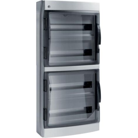 Centralino ip65 72 moduli portella fumè linea pablo grigio ip65 72 gri bocchiotti b06528 (1/2)