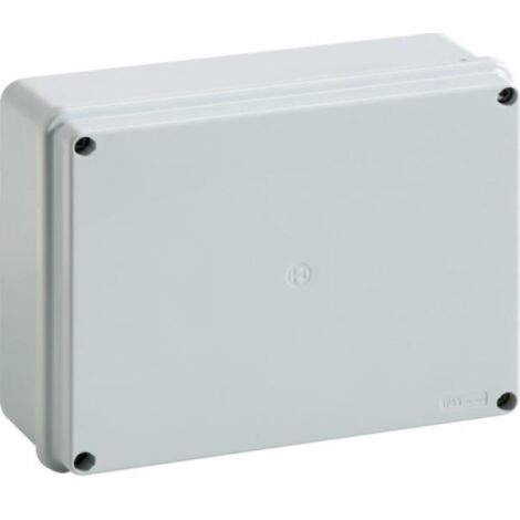 Cassetta di derivazione stagna da parete con viti metalliche grigio ip56 04 vm bocchiotti b04844