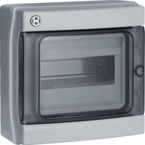 Centralino ip65 8 moduli portella fumè linea pablo grigio bocchiotti b06522 (1/3)