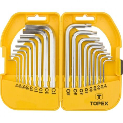 Herran Set Torx A Brugola Corte 9pz -Chiave Esagonali Stella Forma L Dal T10 Fino T50 Materiale Acciaio ABS - Foto 7
