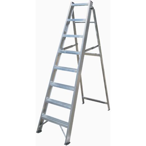 Scala alluminio 7 gradini professionale a cavalletto frigerio sca 6016/07