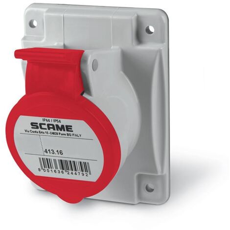 Presa da incasso 3p+n+t ip44 16a 6h scame 413.1667