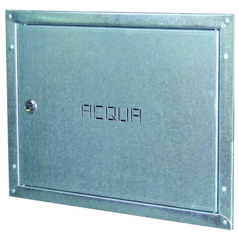 Sportello contatore acqua 20x35x45cm da incasso in lamiera zincata 109971/c