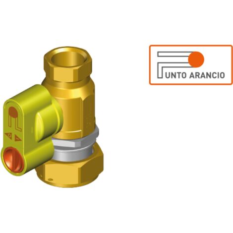 Valvola di intercettazione gas punto arancio dn 25 dir f1x1 bf g2 teco g2430b0400