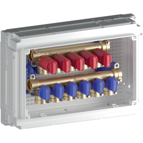 Kit collettore sanitario multi intercettazione da incasso da 6+5 uscite k4.3 teco k403ef10100