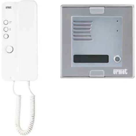 Kit monofamiliare audio con pulsantiera sinthesi s2 e citofono miro sistema 4+n urmet 1150/301 (1/5)