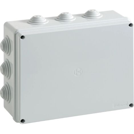 Cassetta di derivazione stagna da parete con viti metalliche grigio ip55 05 vm bocchiotti b04835 (1/2)