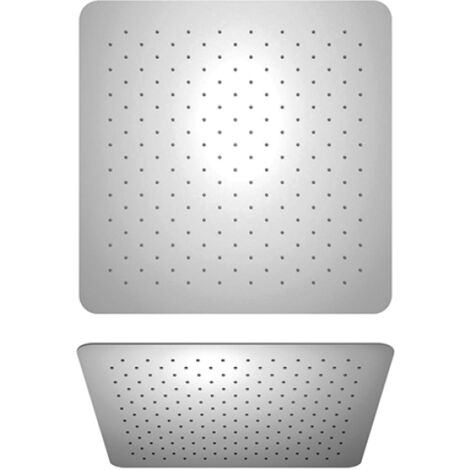 Paini Soffione Quadrato 200mm Doccia - Fissaggio A Soffitto - Nero Opaco Anticalcare In ABS