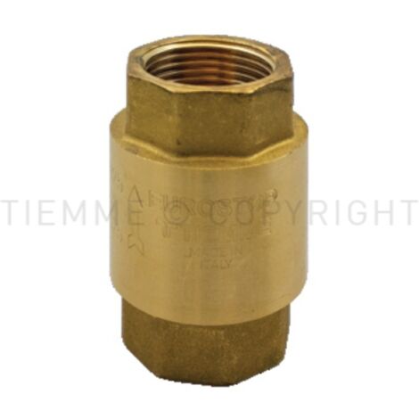 Valvola di ritegno eurostop femmina/femmina iso228 con otturatore metallico tiemme 3500142