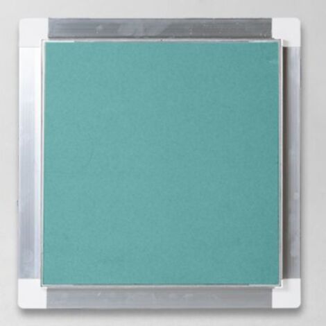 Botola d’ispezione con telaio in alluminio naturale con o senza guarnizione e sportello in cartongesso dorika akifix spa namcp04025bd1