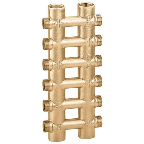 Collettore complanare fuso monoblocco d 3/4 8+8 23p.1,5 caleffi 356508