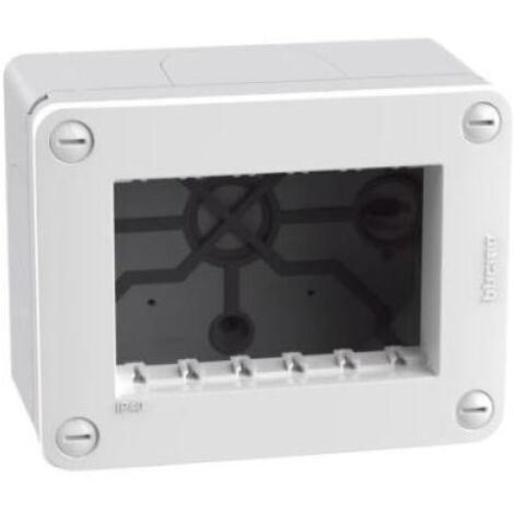 Scatola bticino matixgo 3 moduli ip40 bianco - 28403w