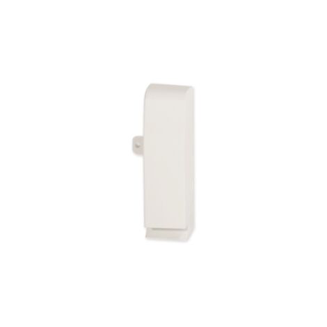 Terminale destro 81x22mm per canale battiscopa tbn bianco ldbn w bianco ral 9001 bocchiotti b03273