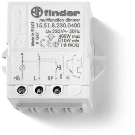 FINDER 155182300400 - Dimmer Pannello 400W Serie 15 - Varialuce Dimmer