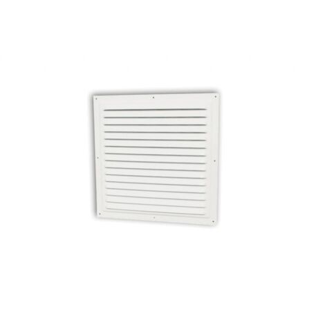 Griglia quadrata in metallo bianco a parete 300mm tecnosystemi 11104064