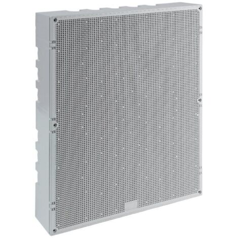 Quadro alveolare con porta reversibile 400×300×120 mm ip41 grigio abs elettrocanali ec65010