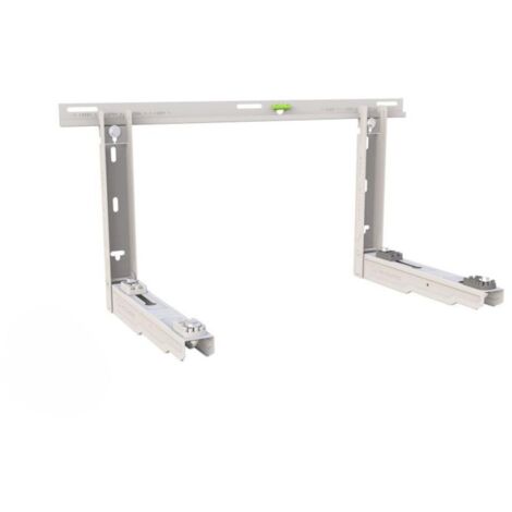 Staffa per climatizzatori ad aggancio con barra graduata snodata in lamiera zincata portata 110 kg tecnosystemi donatello sd scd500398