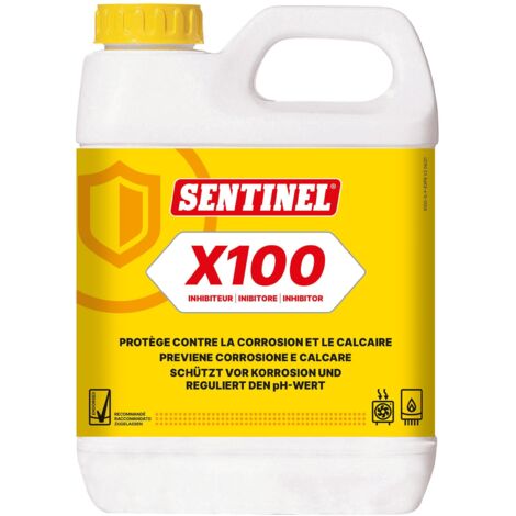 Inibitore per impianti di riscaldamento 1 l, trattamento limescale e corrosione sentinel x100l‑12x1l‑expb
