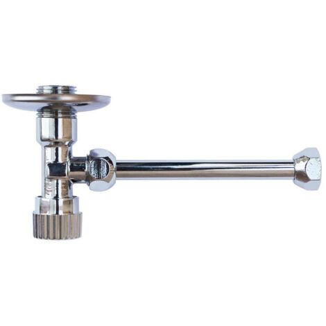Rubinetto per cassetta wc con tubetto attacco 1/2 m x 3/8 mm finitura cromata ferrari welcome 607036