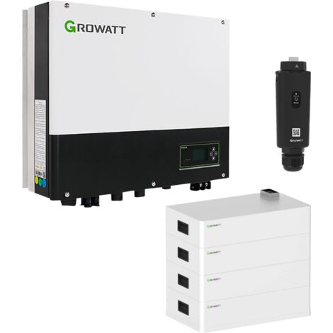 Kit monofase 6kw +10 kwh di accumolo in bassa tensione kit1-6kw growatt kit1-6kw