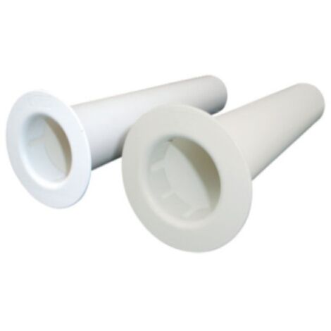 Kit antistrappo universale passaggio tubazioni pvc avorio lunghezza 500 mm tecnosystemi ka scd100260