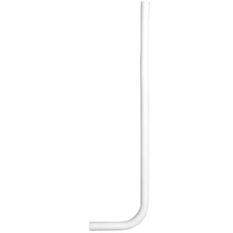 Tubo di cacciata esterno per cassetta scarico wc Ø32/32 mm lunghezza 1860 mm in pvc bianco bampi ctubal15