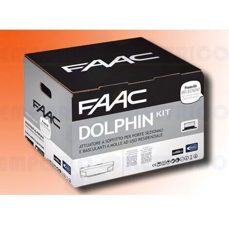 FAAC DOLPHIN kit safe automazione basculanti e sezionali porta garage 24V