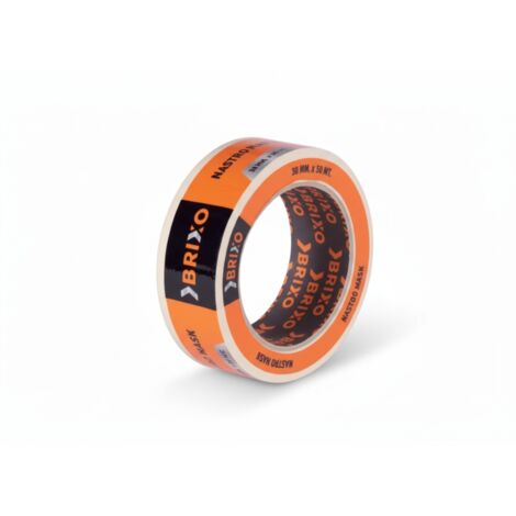 Nastro carta in rotolo da 50 metri per mascherature generiche adesivo gomma naturale colore avorio brixo 418031 (1/2)